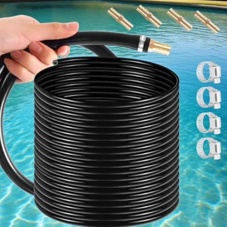 

Inch Weighted Aeration Hose 200m for Pond Aerator Self-Sinking in Ponds Gardens Lakes Blue Oxygenation and Water Recirculation