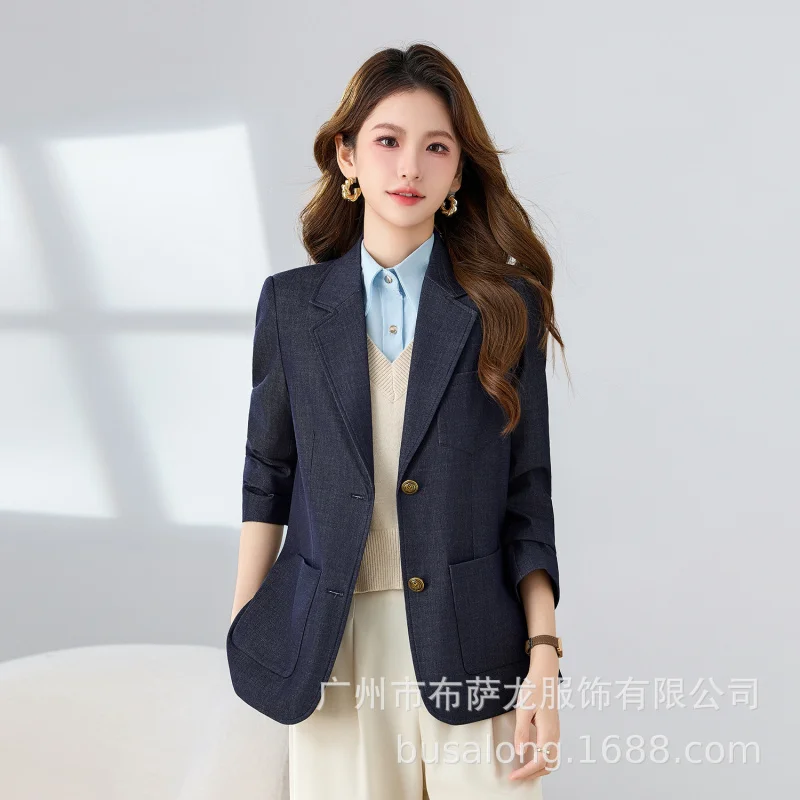 2025New style blazer with a business vibe, long-sleeved professional women's suit, formal women's jacket, workwear25008
