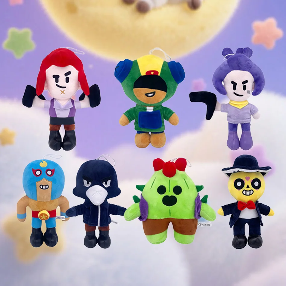 

Poco Stars Plush Toy Soft Stuff Pillow Doll Spike Shelly Clot Leon Game Character for Children Birthday Gifts