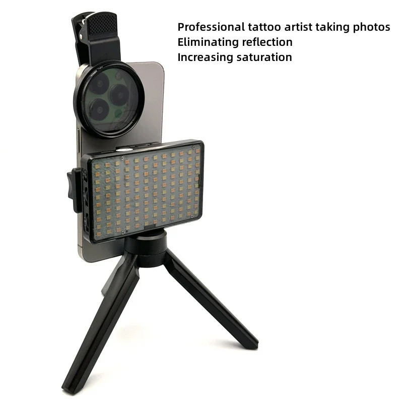 Reduce Reflected Light Of Tattoos With 52mm Cpl For Cellphone Lens Circular Polarizing Filter Compatible Any Phone