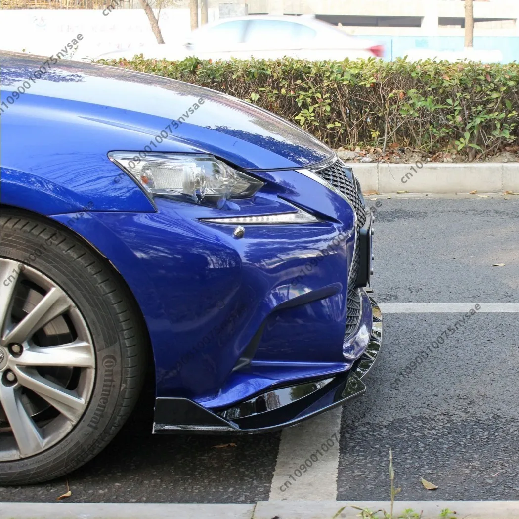 For Lexus IS250 IS300 IS350 F Sport 2013-2016 XE30 Pre-Facelift Front Bumper Lip Gloss Black Car Spoiler Splitter Trim Body Kit view 4