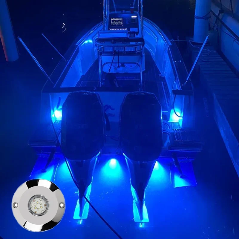 Boat Accessories WEIKEN 4 IN 1 RGBW 60W Underwater Boat Led 12V IP68