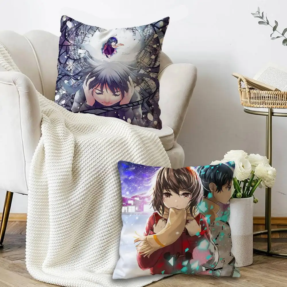 Anime E-Erased Cushion Cover Car Throw Pillow Case For Sofa Car Christmas Gift 40x40cm 45x45cm