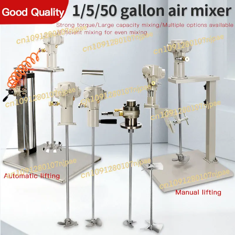 Pengaduk Cat Udara Pneumatik 20 Liter, Pengaduk Tong 5 Galon, Pengaduk Manual, Mixer Tinta Otomatis 50 Liter