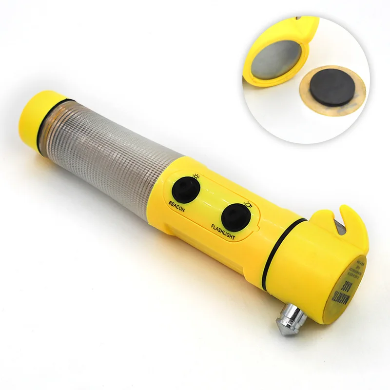 Multiple Functional Car Safety Hammer Emergency Hammer With Car Glass Breaker  Seat Belt Cutter Flashlight Car Rescue Tool