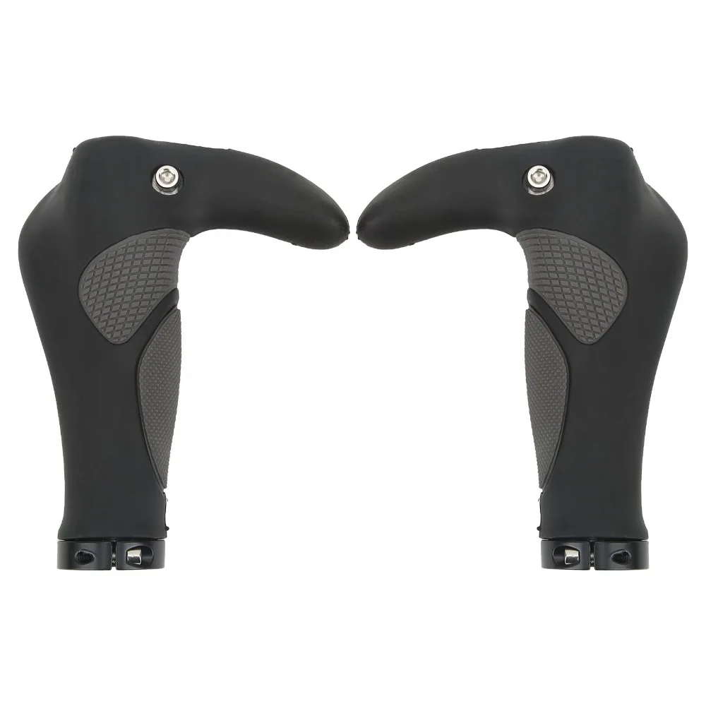 

Ergonomic Mountain Bike Handlebar Grips Rubber Anti-Slip Bicycle Handle Grips Widen Holding with Wrench Shock Absorption Grips