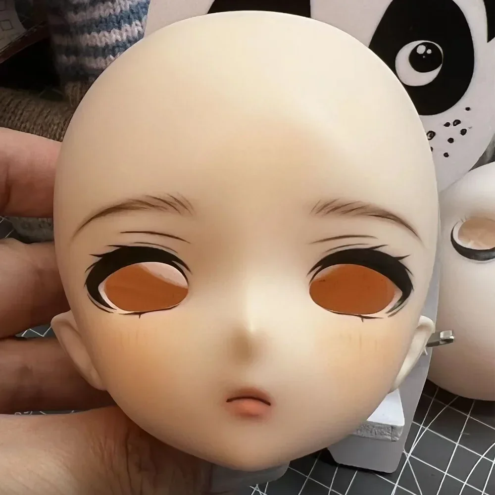 (Customized) 1/4 Imomodoll Makeup Doll's Head White/Tan Skin Diy Girl Toys Dress Up Handmade Face Up Doll Accessories,no Eyeball