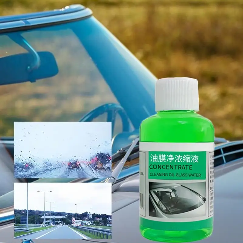 

Windshield Cleaner Liquid Concentrated Car Glass Oil Film Remover 50ml Multipurpose Car Accessories Mild Window Cleaner For