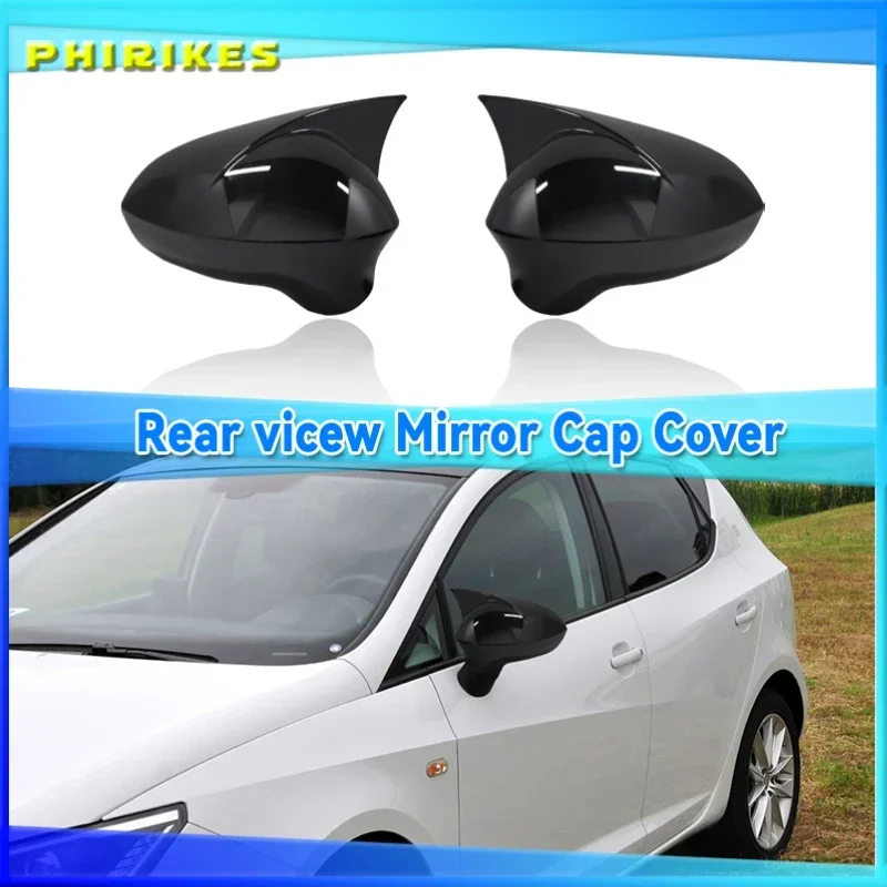 

Mirror Cover Piano Black Exterior Accessories For Seat Ibiza 2008 2009 2010 2011 2012 2013 2014 2015 2016 2017