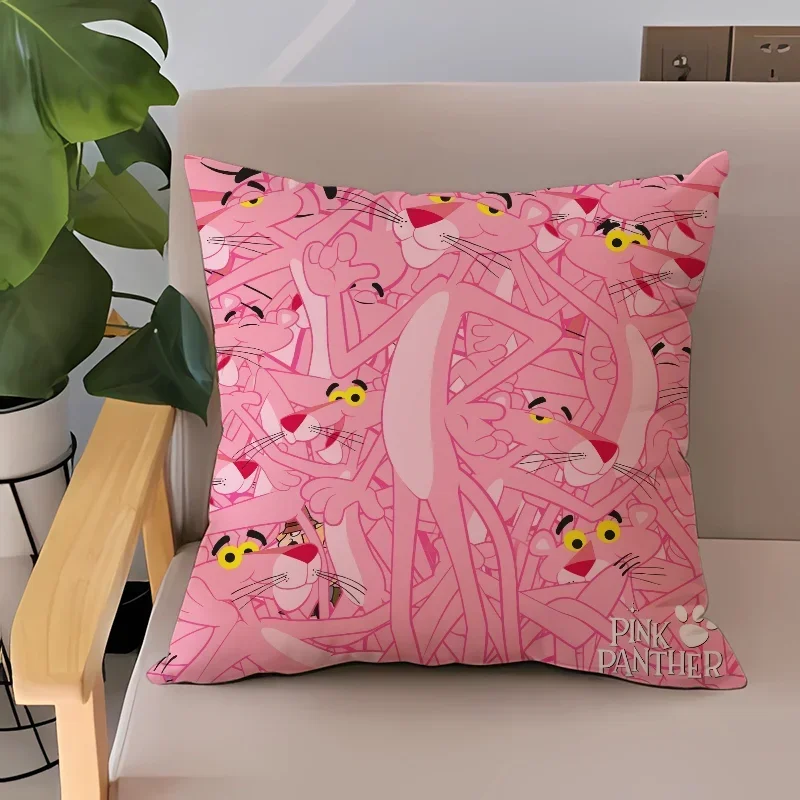 Pink Panthers Decorative Cushions for Sofa Cushions Covers Cushion Cover 45x45 Decoration Living Room Twin Size Bedding Pillow