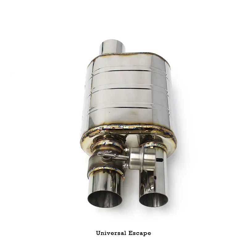 Stainless Steel SS304 Valve control Exhaust Pipe Muffler For Universal Escape Car Exhaust Systems