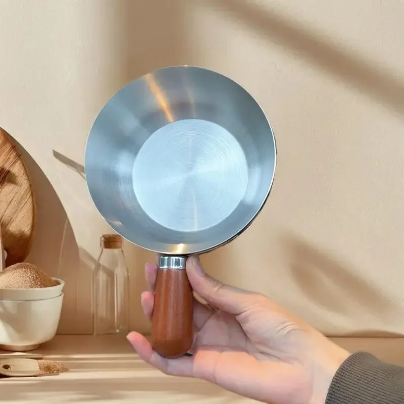 Stainless Steel Instant Noodle Bowl Wooden Handle Anti-Scald Anti-Drop Heat-Resistant Household Bowl