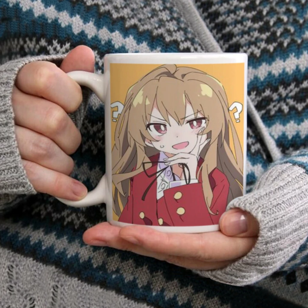

Toradora! Aisaka Taiga Anime Coffee Mug Tea Cup 11oz Coffee Cup Funny Birthday Gifts for Women and Men Ceramic Mug Cup