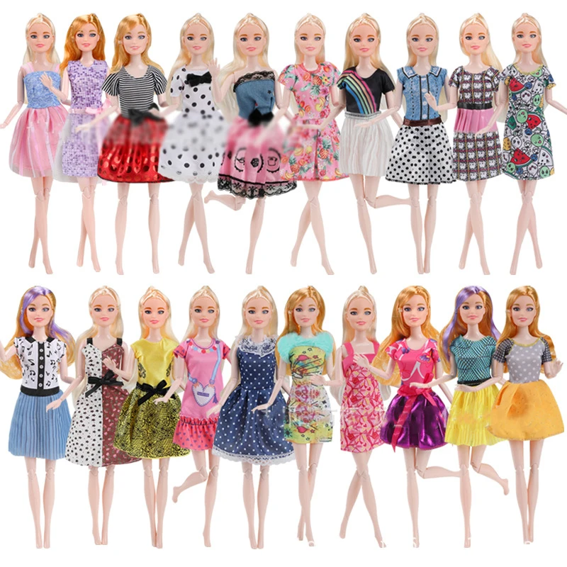 30cm Supermodel Doll Princess Dress Clothing Fashion Dress Up Skirt Multi-style 1/6 Doll Dresses Clothes Girls Play House Toys