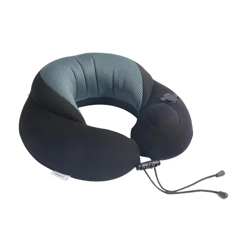 Inflatable Travel Pillow Airplane U-Shaped Press-on Inflatable Neck Pillow Adjustable Neck Pillow for Car Plane Train Home use