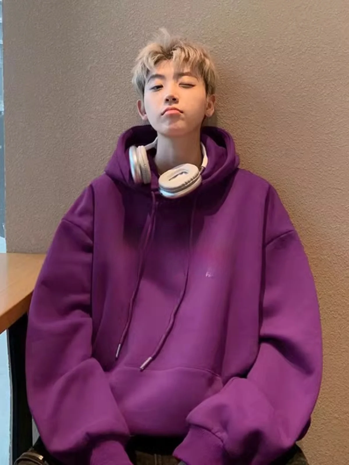 حجم كبير الرجال هوديي الأمريكية Sle Faionable البلوز الخريف الشتاء جديد وصول زوجين مقنعين Jaet ملابس الشارع الشهير غير رسمية