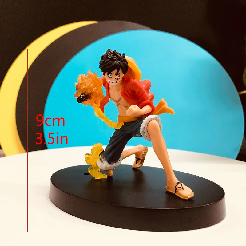 Anime Figure One Piece Luffy Portgas·D· Ace Roronoa Zoro Action Figures PVC Statue Collection Model Toys Kids Birthday Gift