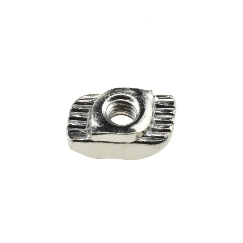 40-100pcs T Slot Nut 2020/3030/4040/4545 Series Hammer Head M3 M4 M5 M6 M8 Carbon Steel Nickel Plated T Nut for Aluminum Profile