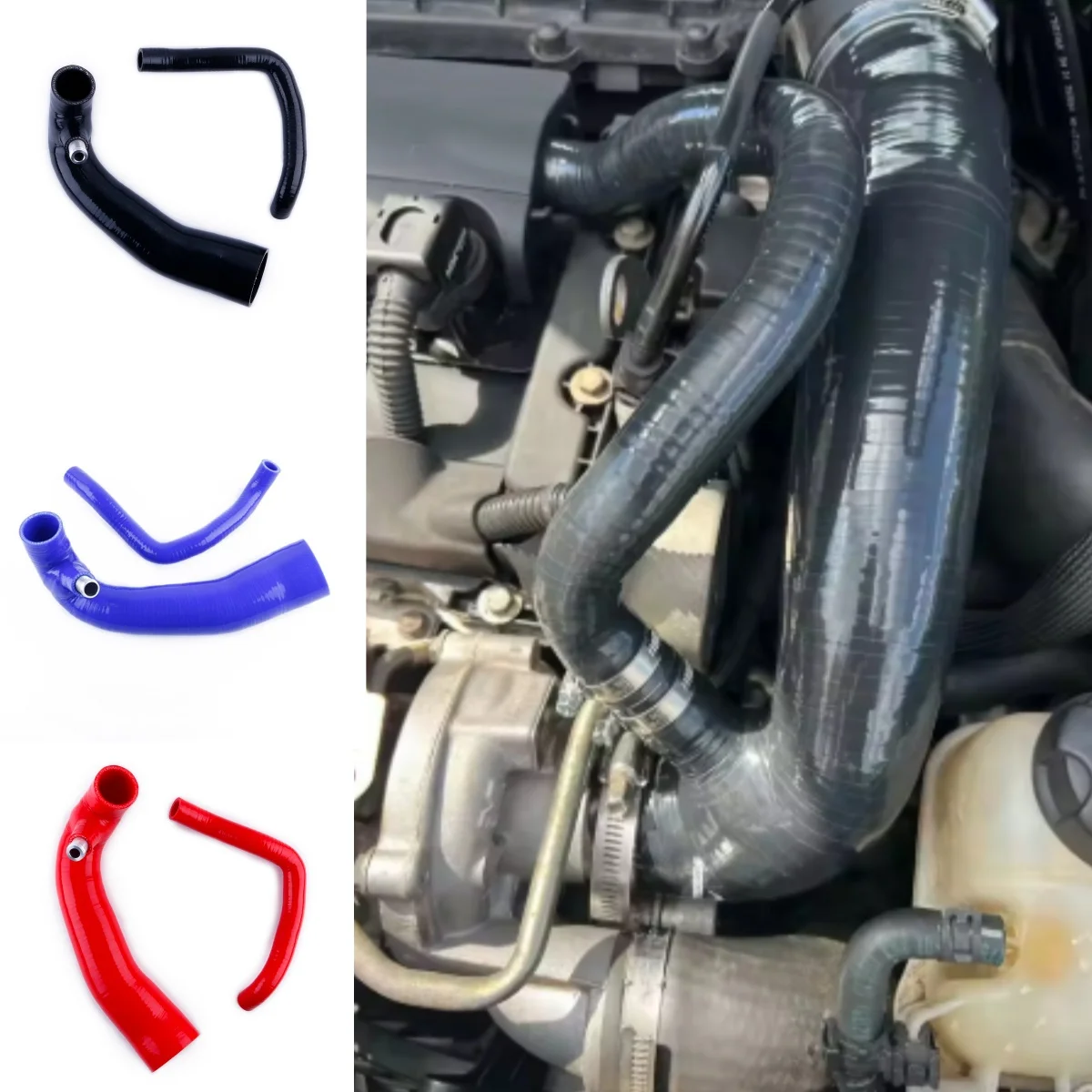 Silicone Turbo Air Intake Inlet Hose For 2007-2010 Mini Cooper S 1.6 R55 R56 R57