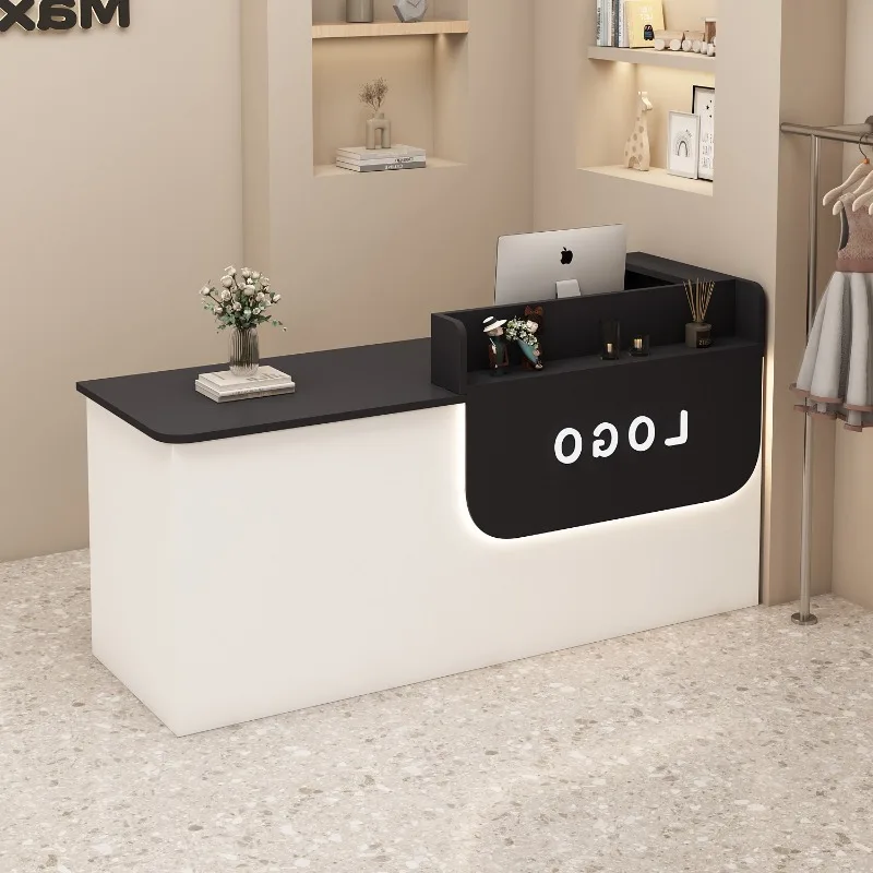 

Wood Modern Reception Desks Shop Beauty Bar Luxury Hotel Restaurant Display Reception Desks Design Mostrador Trendy Furniture