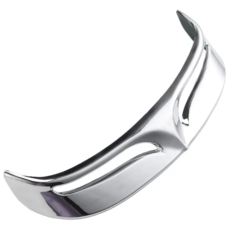 

ABTU-Motorcycle Chrome Rear Mud Flap Trailing Edge Cover Mudguard Flare Trim Tip For 2007-2016 Flstf Softail Fatboy