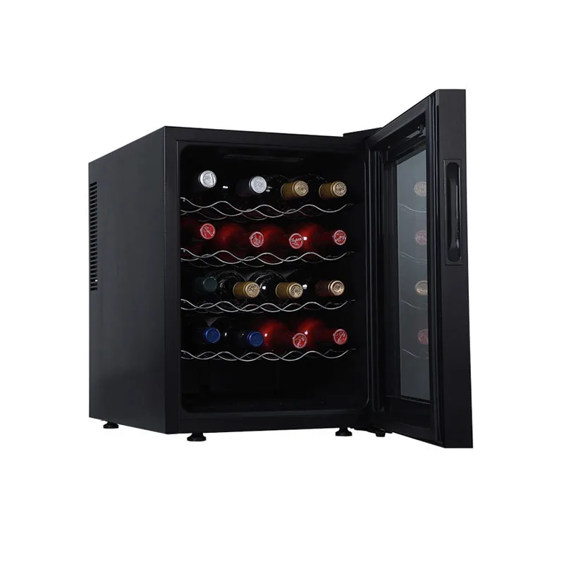 46L Freestanding Wine Cooler Refrigerator 20-Bottle Wine Cabinet Fridge for House hold or Hotel Use Electric Power Source