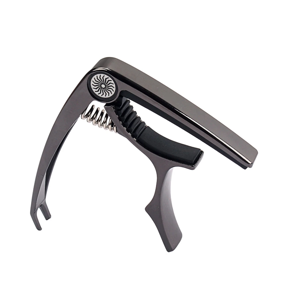 

Guitar Capo Clip On Electric Acoustic Adjustable Clamp Key Trigger For 6 String Guitar Ukulele Banjo Mandolin Violin Black