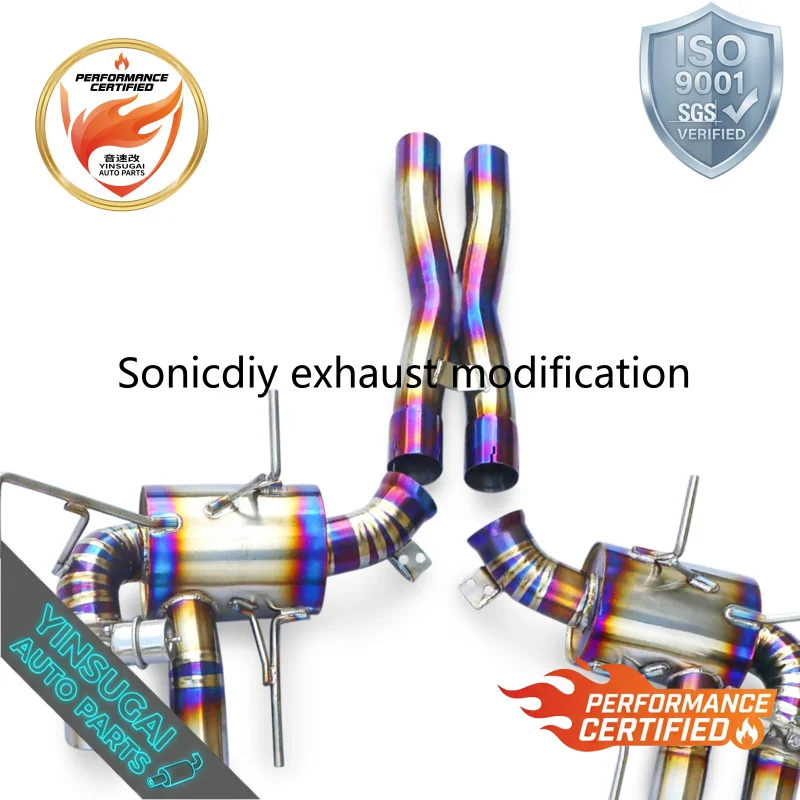 Cuski Titanium Valved Catback Exhaust for Ferrari F12 Berlinetta TDF 6.3L V12 2013-2017 Racing Pipe