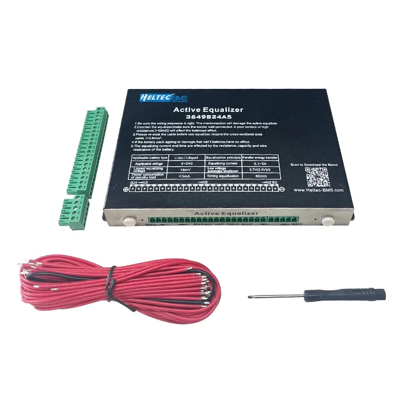 5A 8A Active Balance Li-ion LiFePo4 Equalizer Balancer 4-24S BMS Battery Pack Storage Energy Transfer Capacitor view 6