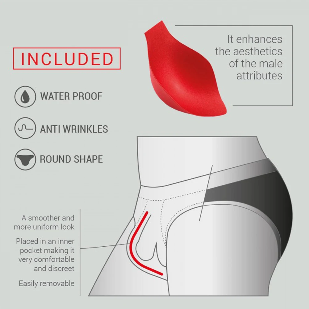 

Мужские сексуальные купальники с пуш-ап подкладкой, плавки, купальник, купальный костюм, мешок, пуш-ап, губчатая чашка для плавания, Шорты 14*9,5*4 см