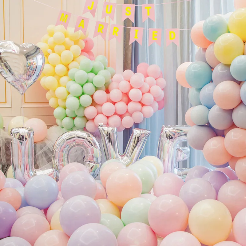 20/50/100pcs 5/10/12inch Pastel Latex Balloons Macaron Pink Candy Balloon Wedding Birthday Party Decor Baby Shower Air Globos