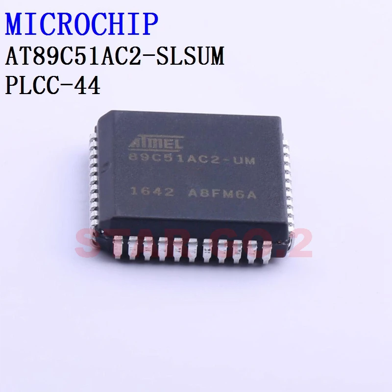 2PCSx AT89C51AC2-SLSUM PLCC-44 MICROCHIP Microcontroller