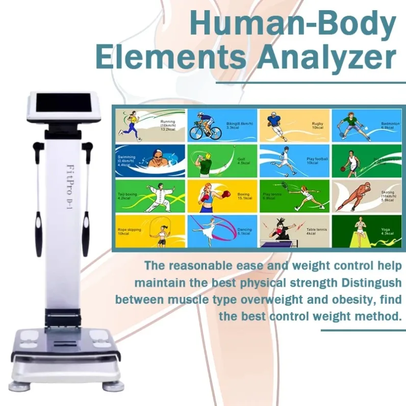 

3D Body Scanning Scanners Analyser Body Composition Bioelectrical Impedance Body Fat Analyzer Bmi Calculator Machine