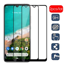 Lot de 2 étuis de protection en verre pour Xiaomi Mi A3, film de sécurité pour téléphone portable