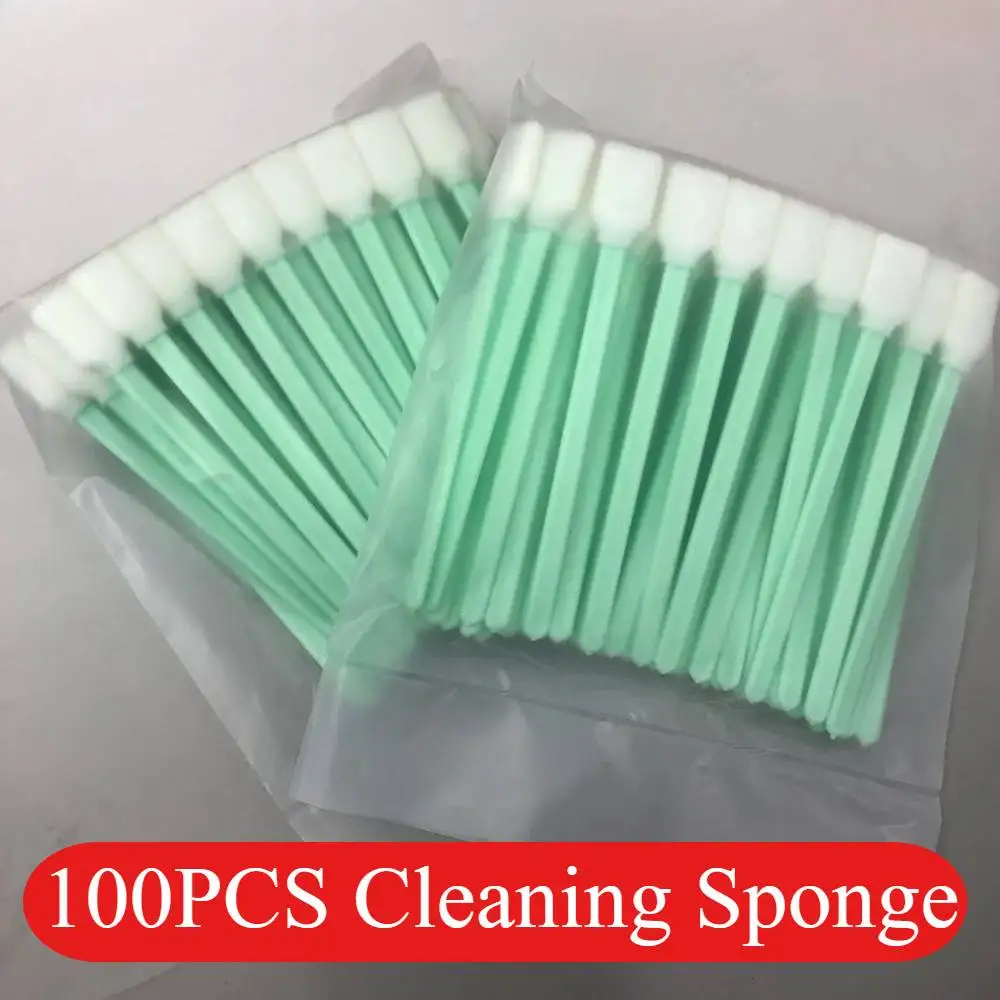 

100pcs Printer Cleaning Sponge For Epson Roland Mimaki Mutoh All Large Format Solvent And Water Base Printer Printhead Cleaning
