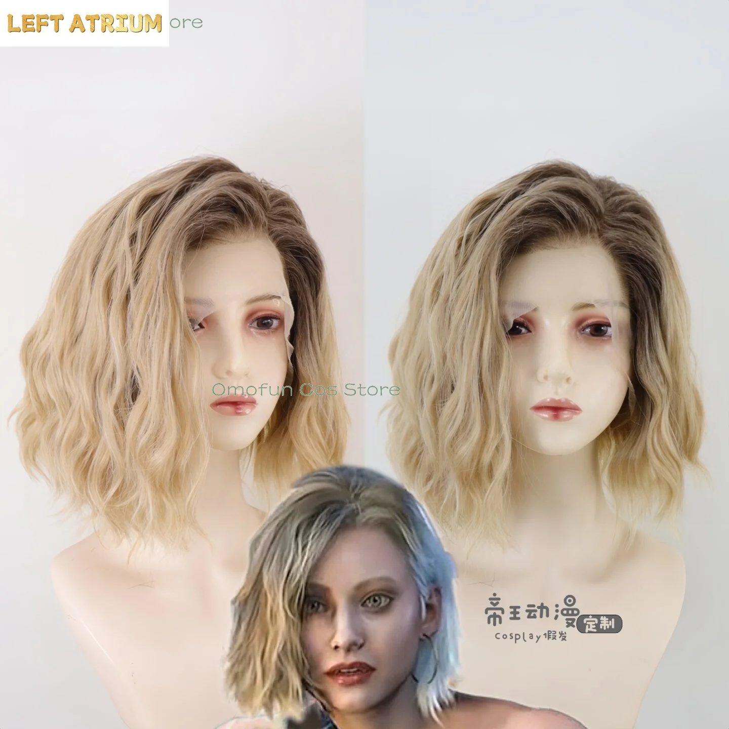

Re9 REQ Grace Cosplay Ashcroft Wig Women Evil Requiem 3-style Customized Halloween Game Roleplay Nature Wigs Hair Heat Resistant