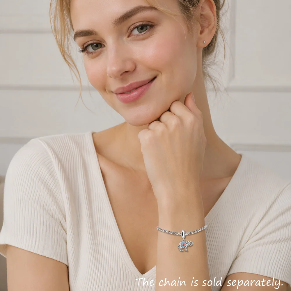 Hot 925 Sterling Silver Indian Elephant Charm Pendants Brand New Vintage Lucky Gift for Women Men Jewelry