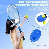 Tennis Trainer Rebound Ball Set With 2 Balls Tennis Practice Training Tool Solo Tennis Rebounder Equipment For Adults Kids