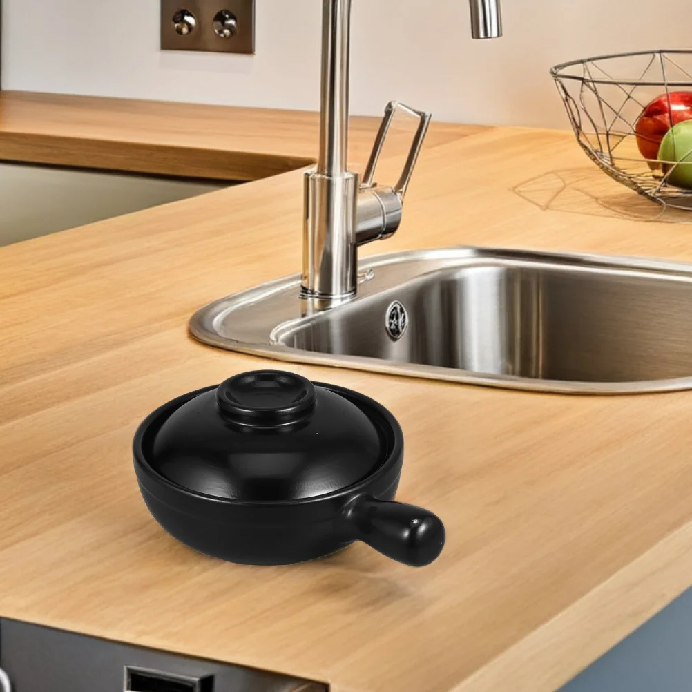 

Clay Soup Pot Natural Terracotta High Temperature Resistant Traditional Design Even Heating Stew Fry Frying Pot for Soup Rice