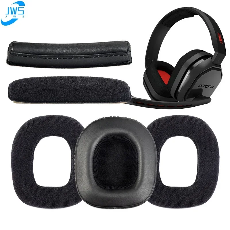 Replacement Ear Pads Cushions Headband for Logitech Astro A10 A30 A40 A50 Headphones Velvet Velour Sleeve Earphone Earmuff Tamum