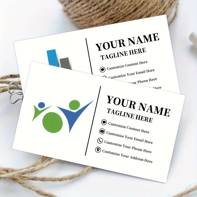 500PCS Custom Professional Business Cards Corporate Team Print Free Design Proof Fast Delivery For Company Office