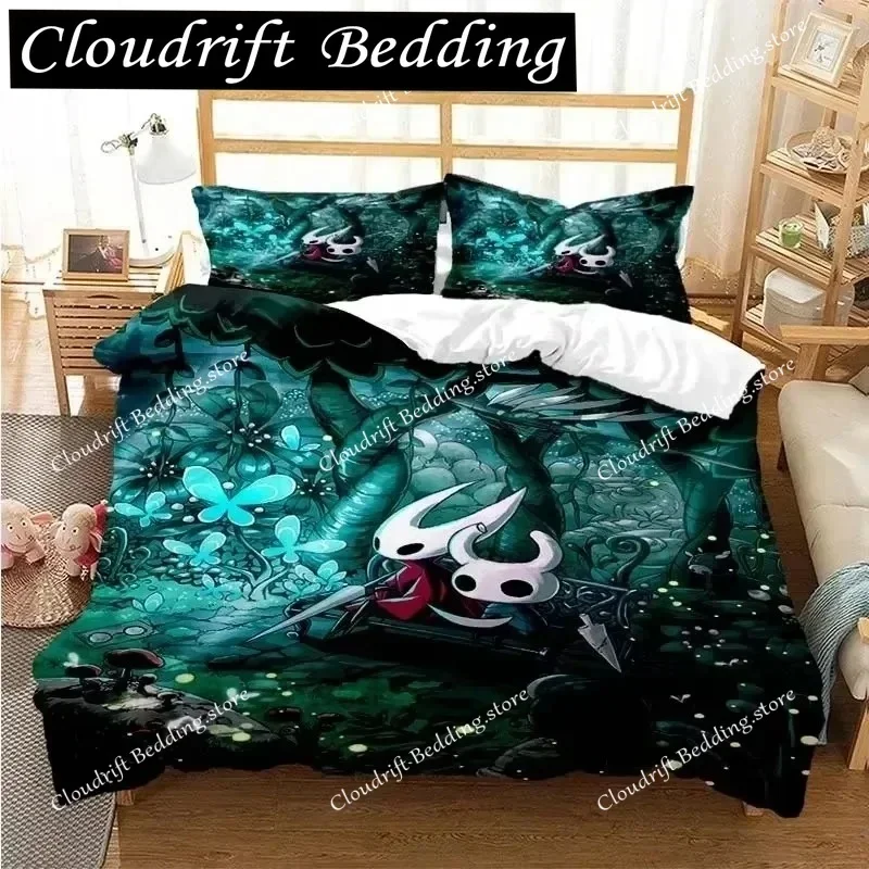 

Hollow Knight Fashion Digital Printing Bedding Set Duvet Cover Comforter Bed Single Twin Full Queen Youth Girl Boys Gift026