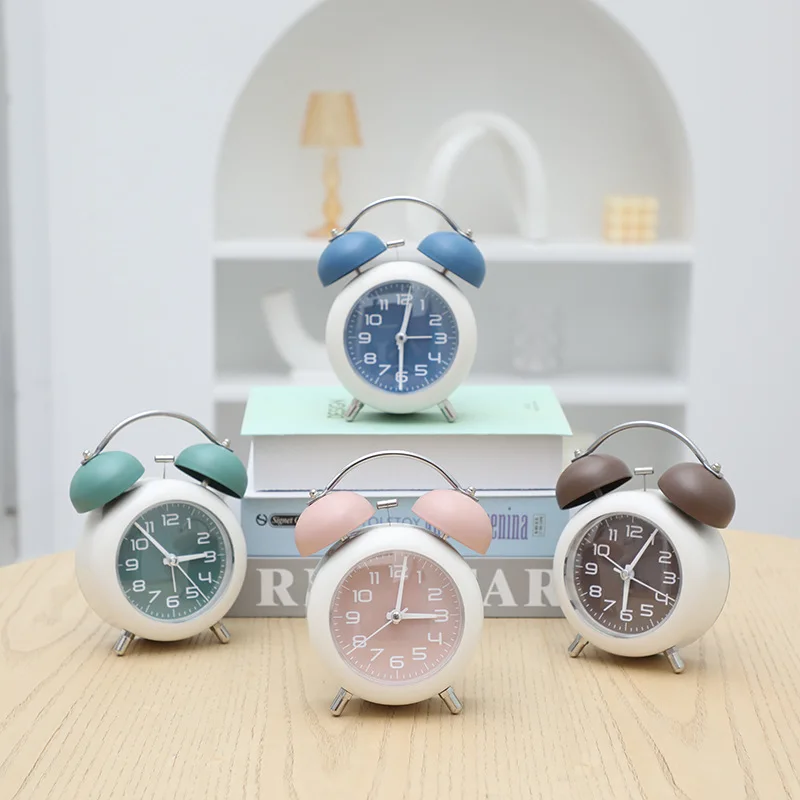 Battery Alarm Clock Table Silent Glow Kitchen Cute Alarm Clock Kids Bathroom Night Light Boys Hand Despertador Desk Decor Reloj