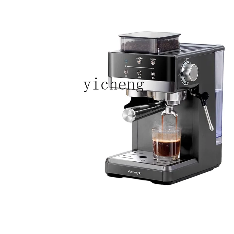 

Zz hot and cold double extraction grinding integrated coffee machine small concentrated milk foam machine