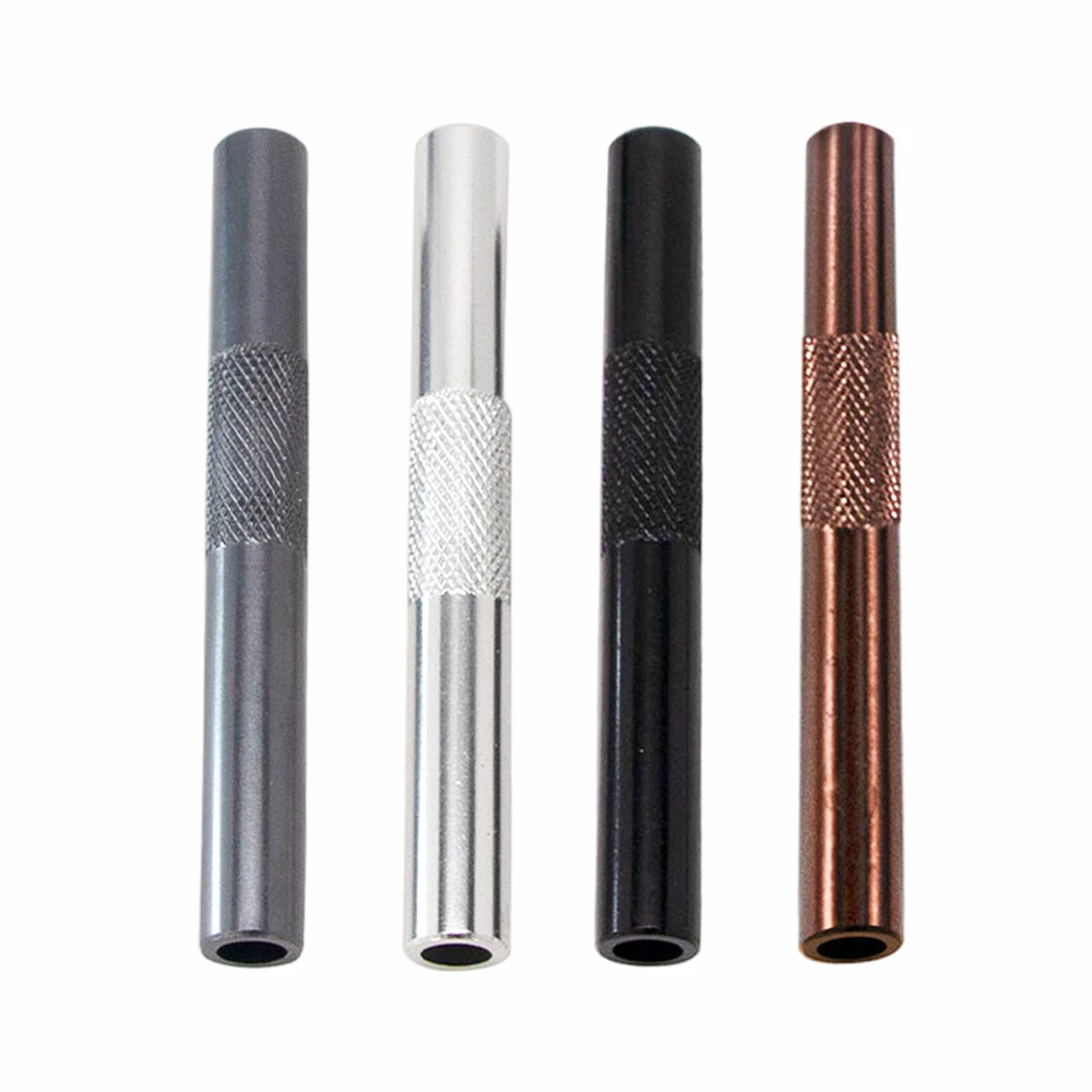 Premium Reusable Aluminum Alloy Metal Straw Multipurpose Portable Durable Drinking Tool for Men Smoking Accessories view 2
