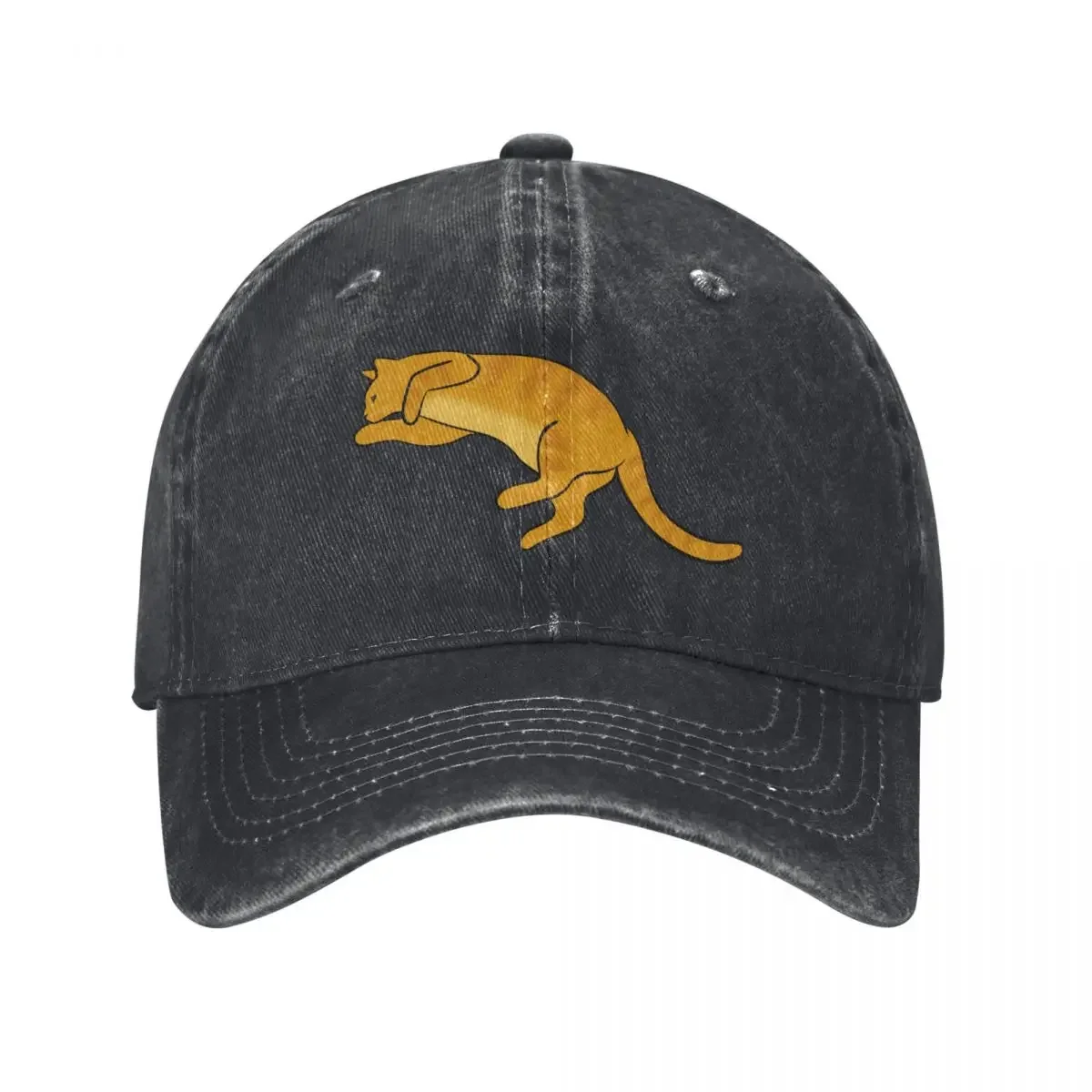 

Orange tabby cat Baseball Cap fishing hat Thermal Visor Icon Golf Men Women's