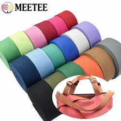 3M Meetee 20-38mm Cotton Webbing Tapes 2mm Thick Canvas Webbings Ribbon for Sewing Clothing Belt DIY Bags Strap Band Accessories