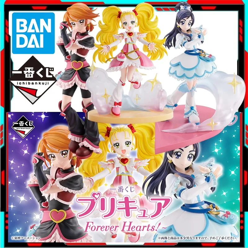 

In Stock Original Bandai Ichiban PreCure Forever Hearts Cure Black Cure White Kujou Hikari Figure Anime Action Model Toys Gift