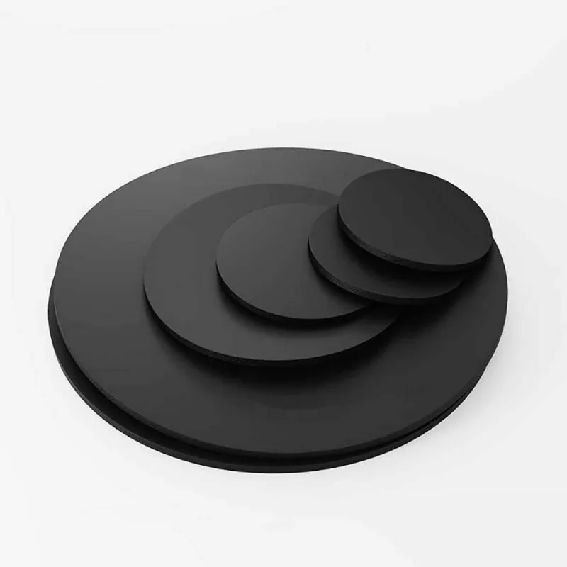 10pcs 1.5-5mm Solid Rubber Round Washers φ20-70mm Shock Absorbing Sealing Flat Gasket Set for Cushioning Pressure Resistance