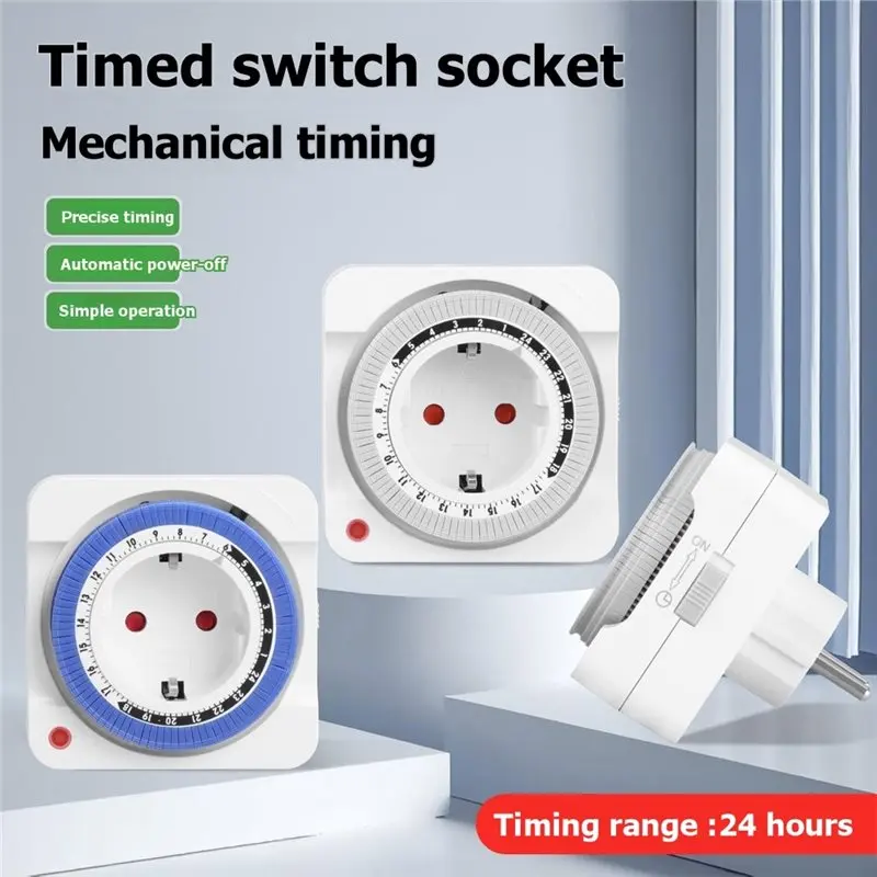 M11K-24 Hours Timer Switch Timer Plug In Mechanical EU Plug